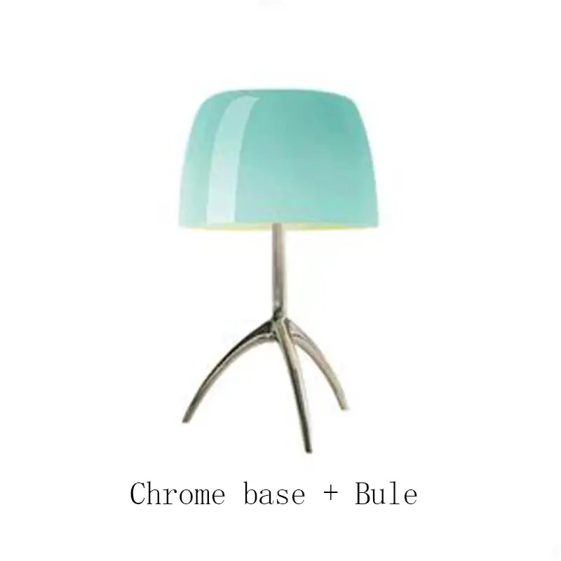 DecorBites™ Lumiere Piccola Chrome Table Lamp Simple Bedroom Bedside Coffee Tables LED Light