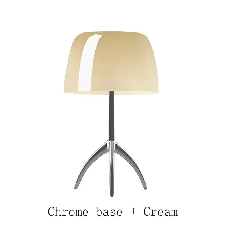 DecorBites™ Lumiere Piccola Chrome Table Lamp Simple Bedroom Bedside Coffee Tables LED Light