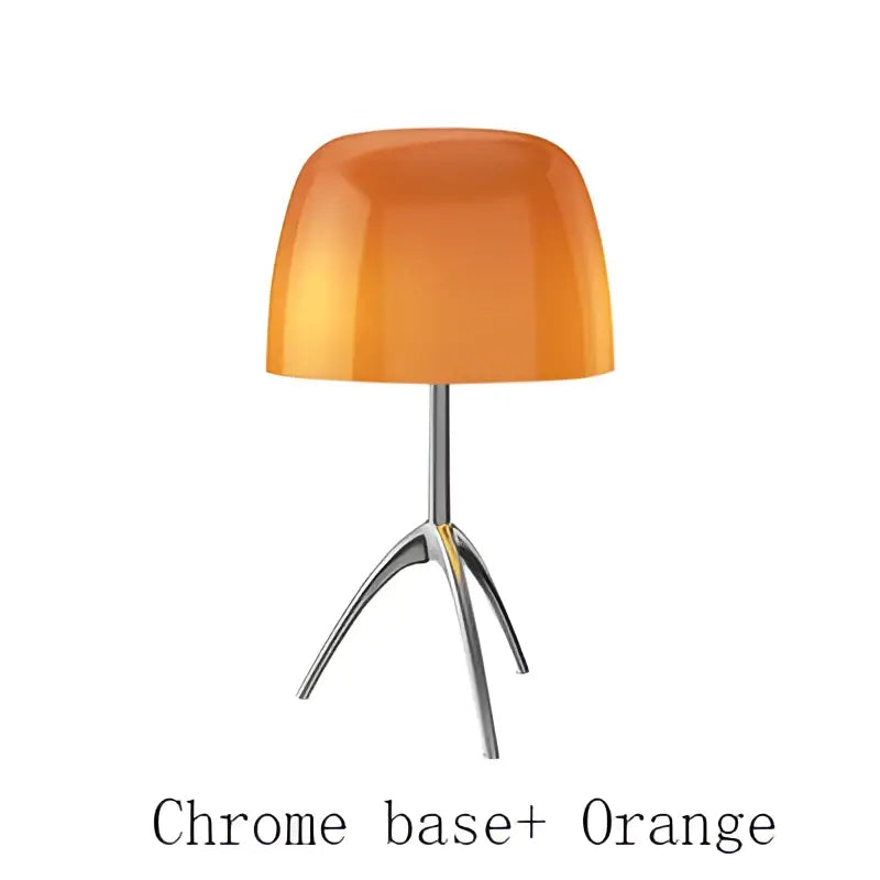 DecorBites™ Lumiere Piccola Chrome Table Lamp Simple Bedroom Bedside Coffee Tables LED Light