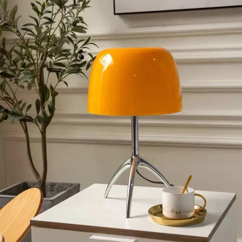 DecorBites™ Lumiere Table Lamp: Modern LED Glass Bedside Lamp for Bedroom Living Room
