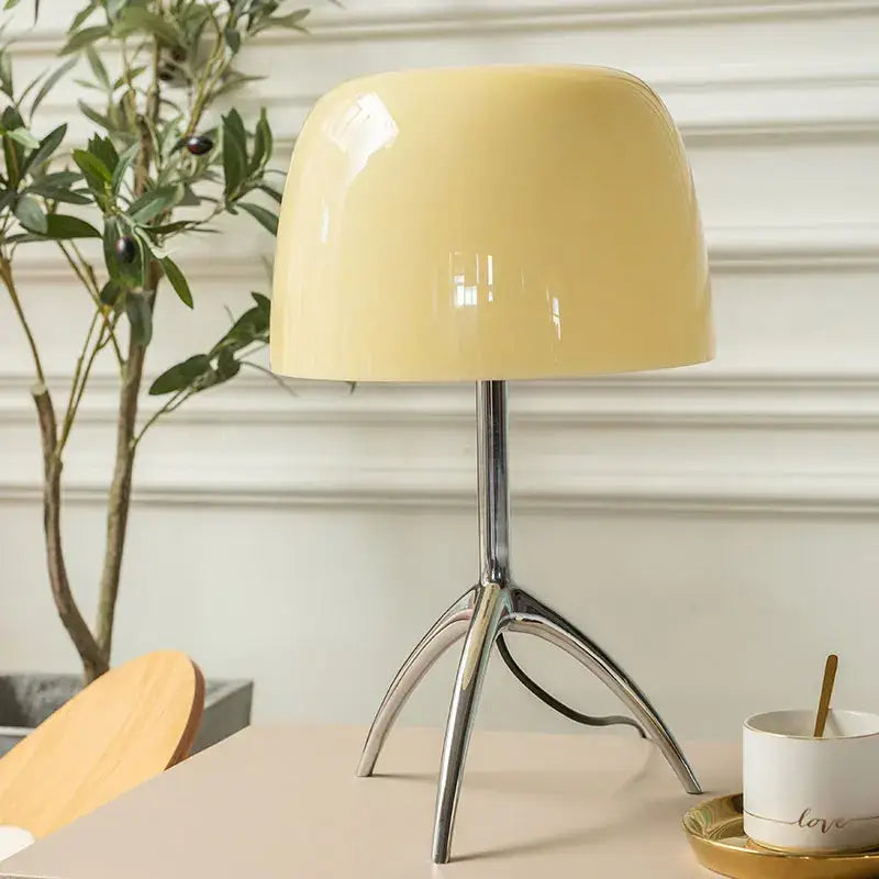 DecorBites™ Lumiere Table Lamp: Modern LED Glass Bedside Lamp for Bedroom Living Room