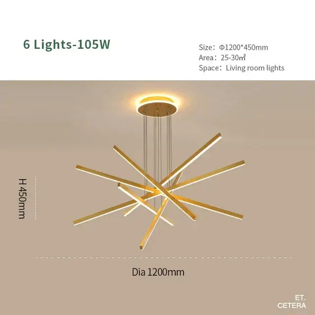 DecorBites™ Luminous Ceiling Plate Chandelier: Modern Aluminum LED Light for Living Room Dining Table