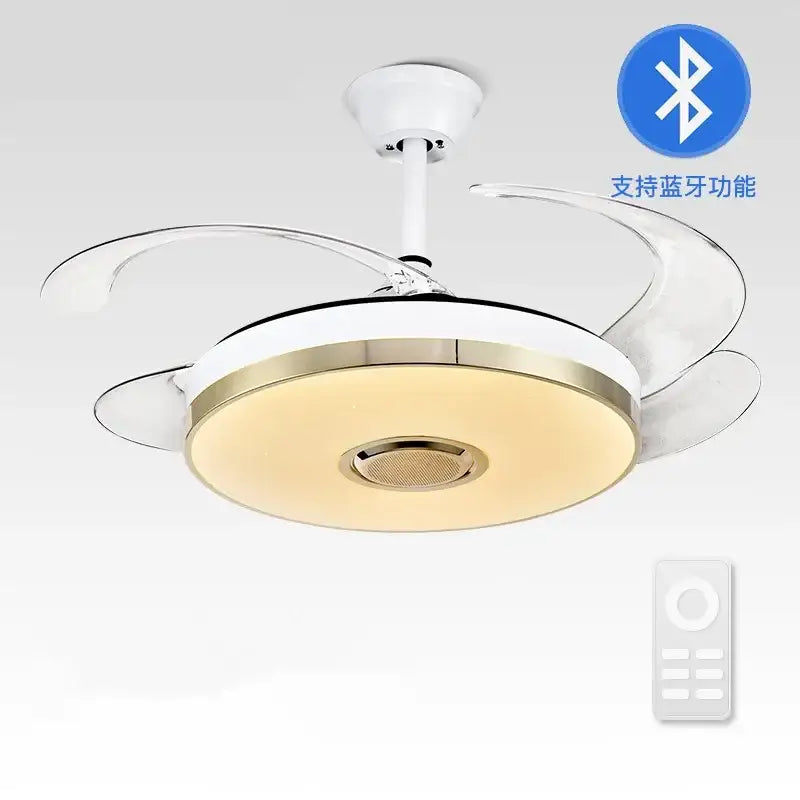 DecorBites™ Luminous Light Ceiling Fan with Bluetooth Speaker Remote Control