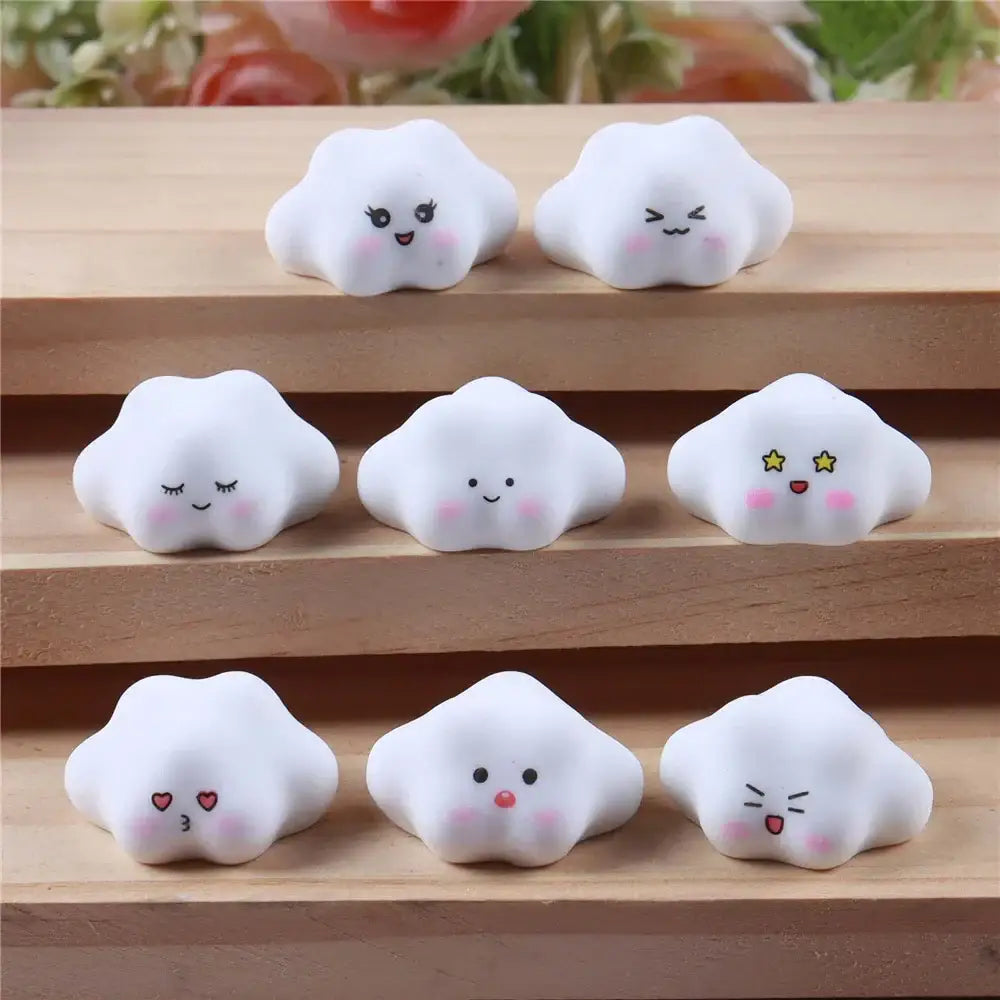 DecorBites™ Luminous Resin Cactus Miniatures & Figurines Set for Crafts & Decor