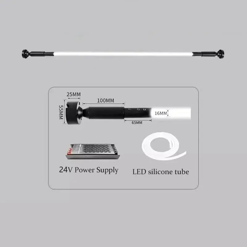 DecorBites™ Luminous Silicone Wall Lamp, Flexible LED Neon Light for Indoor Room Decoration