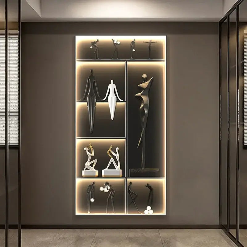 DecorBites™ Luminous Wall Mural - Remote Control High-End Art Painting for Modern Living Room & Corridor