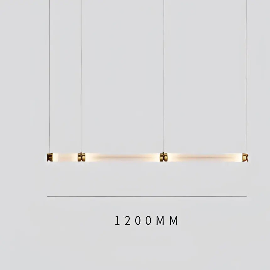 DecorBites™ Luna Glass Tube Chandelier for Kitchen Dining Staircase LED Pendant Lamp