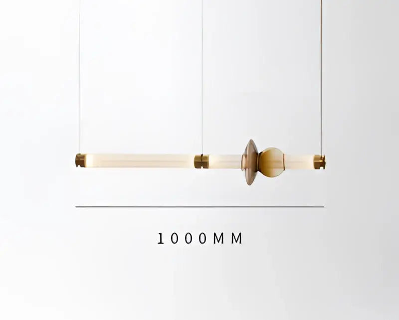 DecorBites™ Luna Glass Tube Chandelier for Kitchen Dining Staircase LED Pendant Lamp
