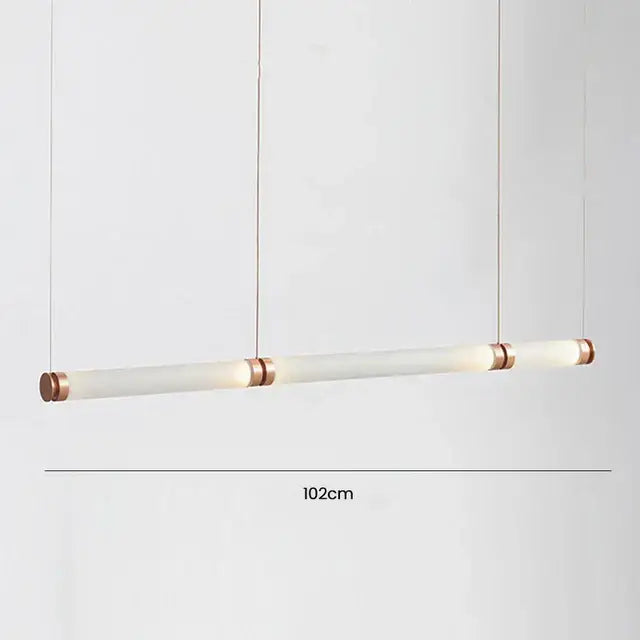 DecorBites™ Luna Glass Tube Chandelier for Kitchen Dining Staircase LED Pendant Lamp