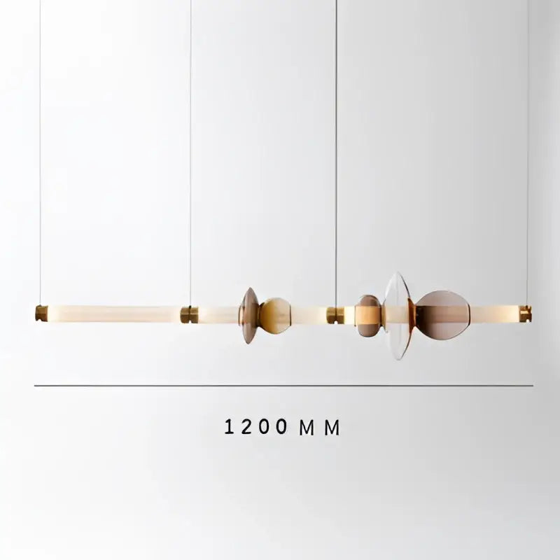 DecorBites™ Luna Glass Tube Chandelier for Kitchen Dining Staircase LED Pendant Lamp