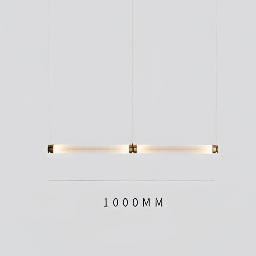 DecorBites™ Luna Glass Tube Chandelier for Kitchen Dining Staircase LED Pendant Lamp