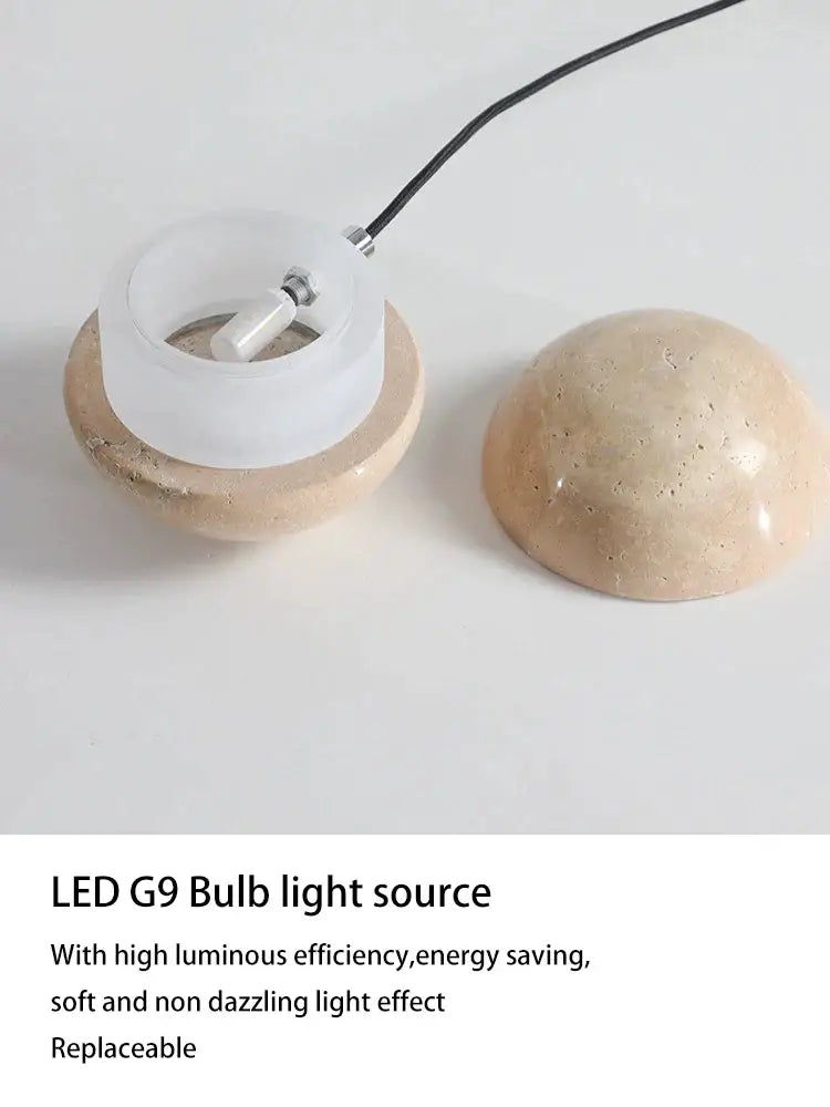 DecorBites™ Lunar Stone Pendant Chandelier - Small Bedroom Home Decor Lighting
