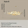 DecorBites™ Luxe Ginkgo Leaves Chandelier Pendant Light for Living Room Bedroom