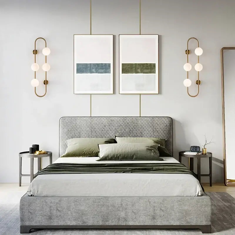 DecorBites™ Luxe Glass Ball LED Wall Sconce for Modern Bedroom and Living Room