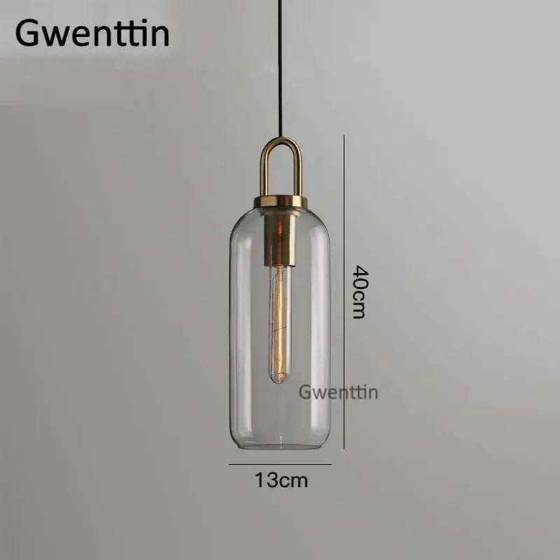 أضواء قلادة DecorBites™ Luxe الزجاجية الكروية: مصباح LED إسكندنافي معلق لديكور فني منزلي