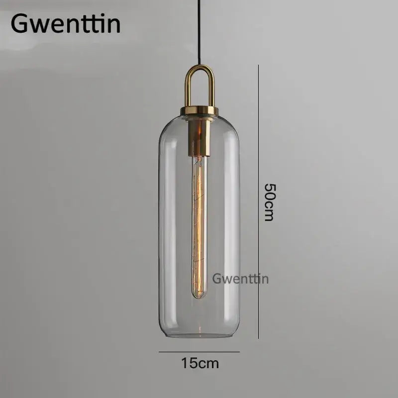 أضواء قلادة DecorBites™ Luxe الزجاجية الكروية: مصباح LED إسكندنافي معلق لديكور فني منزلي