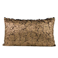 DecorBites™ Luxe Gold Foil Fabric Texture Waist Cushion Cover 30x50cm