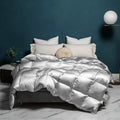 DecorBites™ Luxe Goose/Duck Down Quilt: Fluffy Cozy Warmth, Queen King Size
