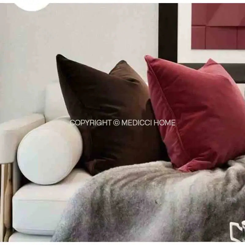 DecorBites™ Luxe Italy Velvet Pillowslip, High-Grade Cushion Case for Living Room Sofa