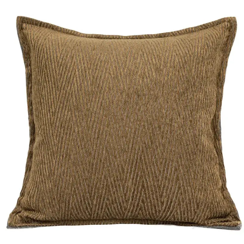 DecorBites™ Luxe Jacquard Cushion Covers - Brown Gold Coffee Color - 45x45cm