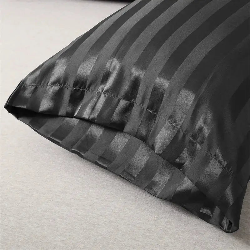DecorBites™ Luxe Jacquard Stripes Pillow Cover Set - Queen & King Size Home Pillowcases