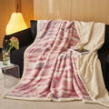 DecorBites™ Luxe Leopard Rabbit Fur Blanket: Cozy Office & Sofa Throw, Skin-Friendly & Multi-Functional