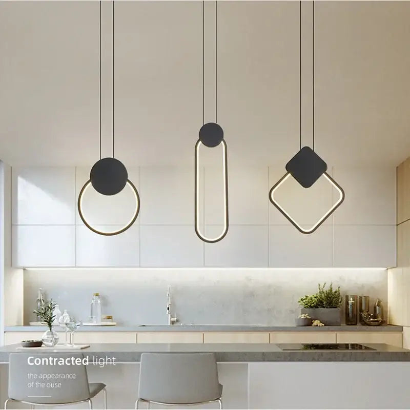 DecorBites™ Luxe Nordic Circle Lamp for Home Decor & Ambiance