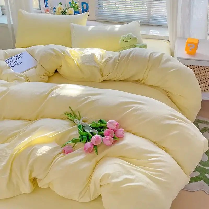 DecorBites™ Luxurious 4-Piece Cotton Bedding Set