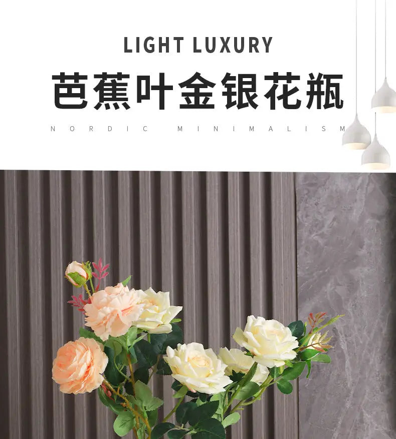 DecorBites™ Luxurious Gold Ceramic Vases for Home Decor