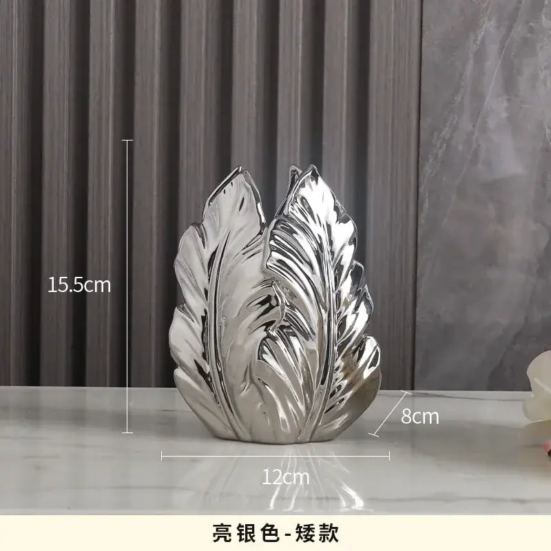 DecorBites™ Luxurious Gold Ceramic Vases for Home Decor