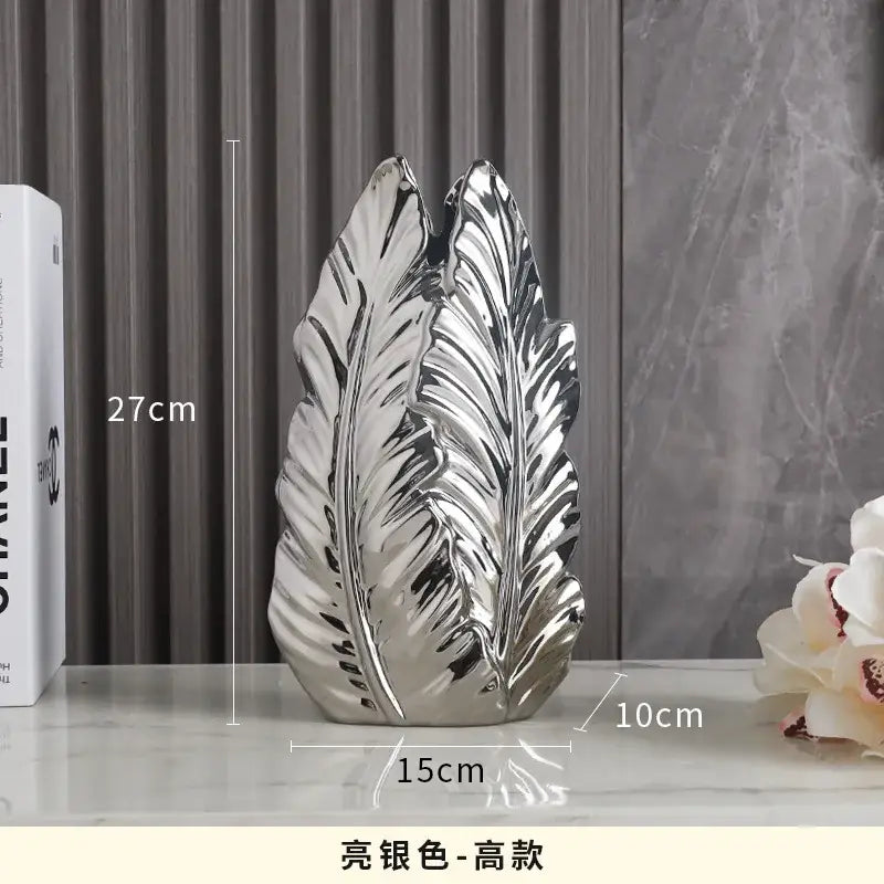 DecorBites™ Luxurious Gold Ceramic Vases for Home Decor