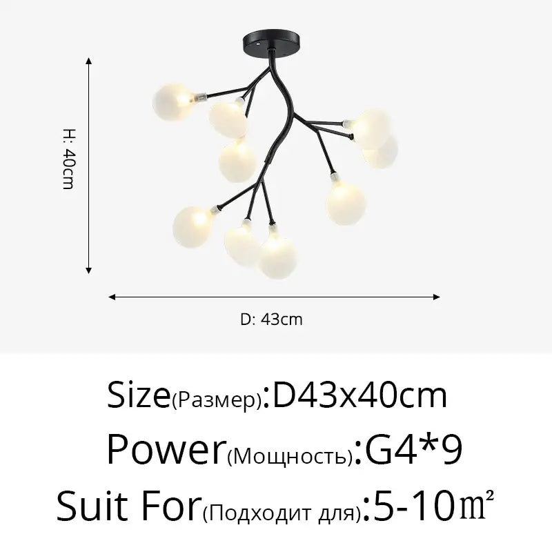 DecorBites™ Luxurious Golden LED Chandelier for Home