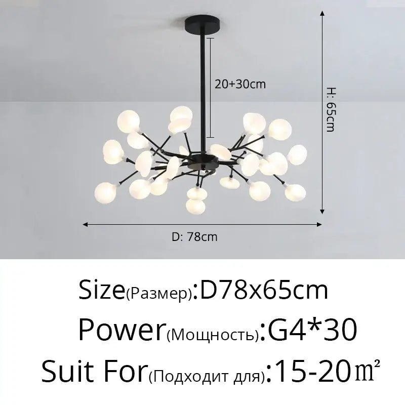 DecorBites™ Luxurious Golden LED Chandelier for Home