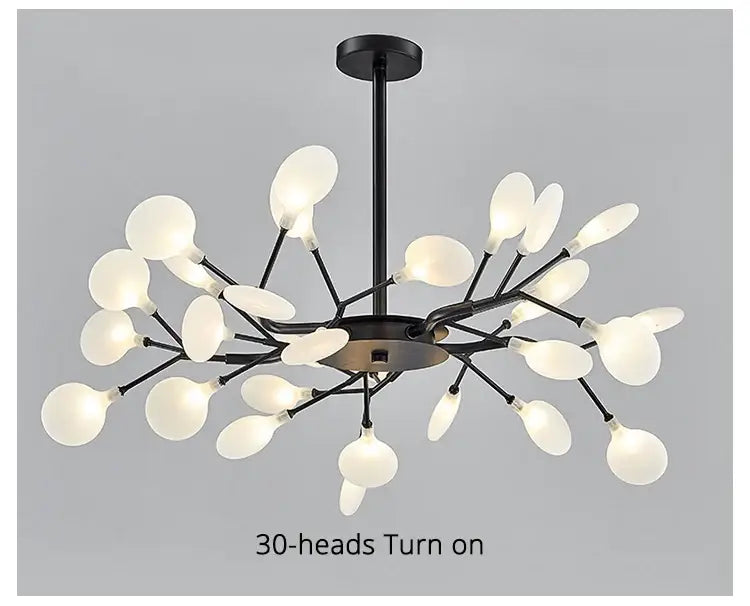 DecorBites™ Luxurious Golden LED Chandelier for Home