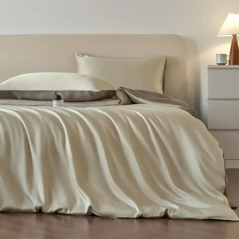 DecorBites™ Luxurious Lyocell Silk Bedding Set - Queen/King Size