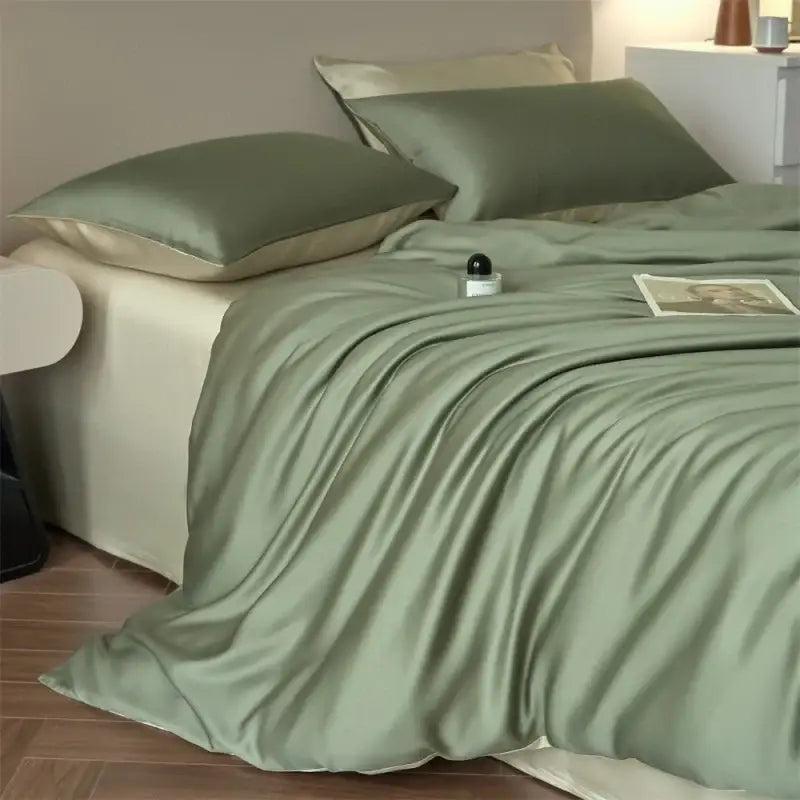 DecorBites™ Luxurious Lyocell Silk Bedding Set - Queen/King Size