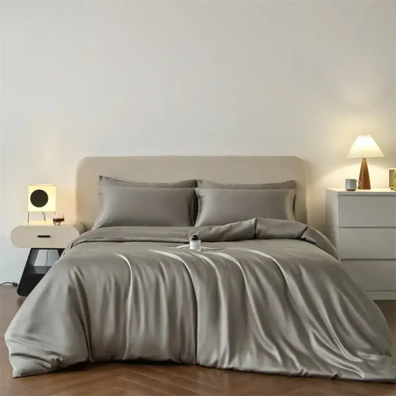 DecorBites™ Luxurious Lyocell Silk Bedding Set - Queen/King Size