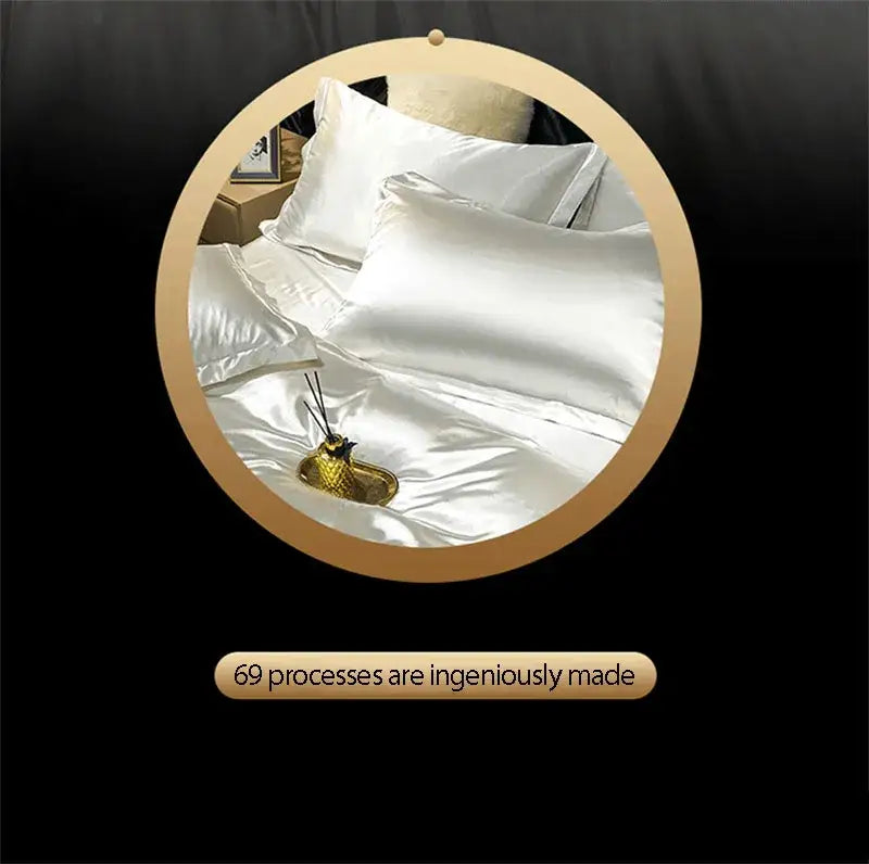 DecorBites™ Luxurious Mulberry Silk Bedding Set - Queen/King Size