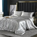 DecorBites™ Luxurious Mulberry Silk Bedding Set with Satin Finish