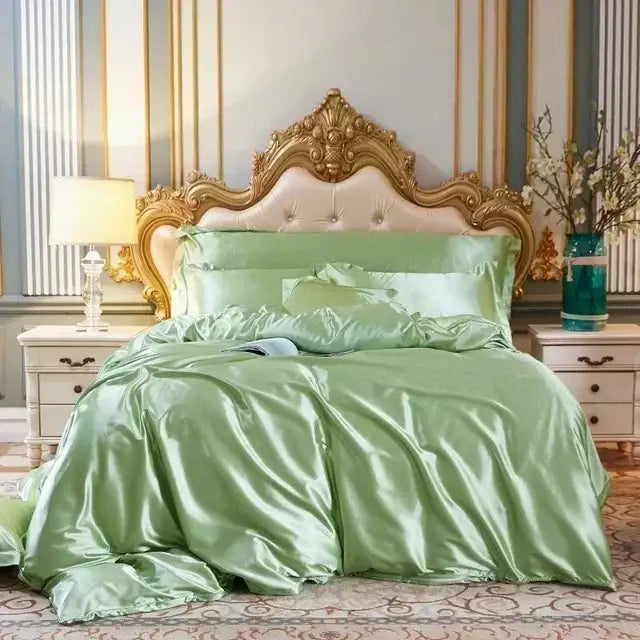 DecorBites™ Luxurious Mulberry Silk Bedding Set with Sheets