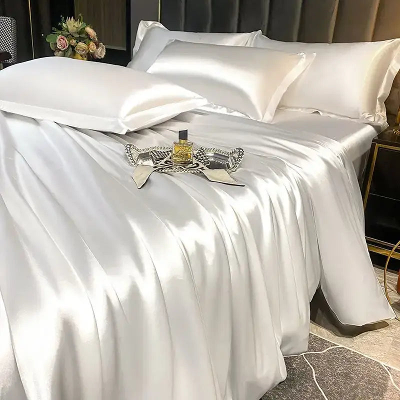 DecorBites™ Luxurious Nordic Silk Bedding Set - Summer Theme