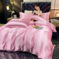 DecorBites™ Luxurious Rayon Silk Bedding Set - King Size