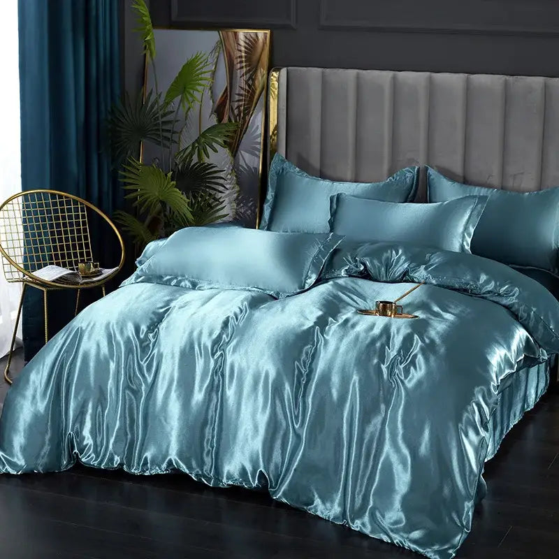 DecorBites™ Luxurious Silk Bedding Set - Multiple Sizes
