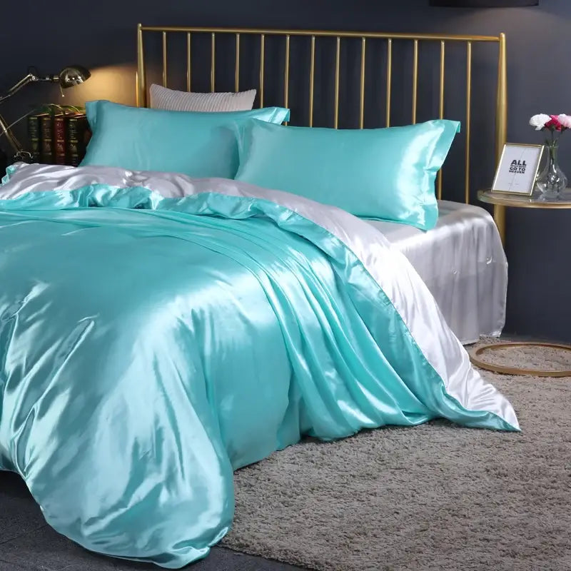 DecorBites™ Luxurious Silk Bedding Set, Variety of Sizes