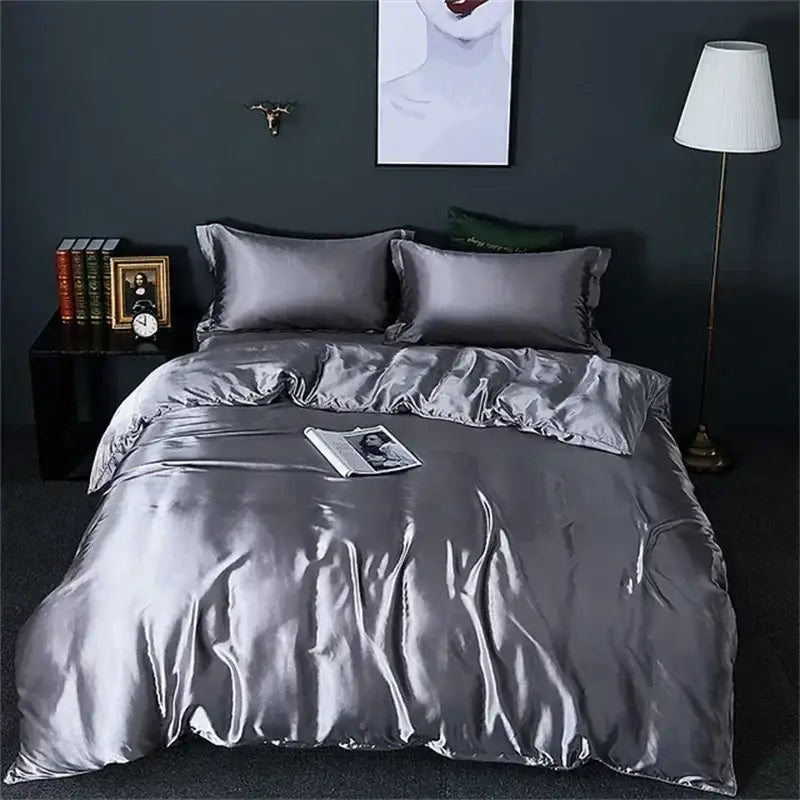 DecorBites™ Luxurious Silk Mulberry Bedding Set King & Queen Sizes