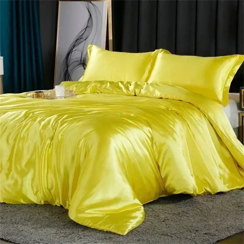 DecorBites™ Luxurious Silk Mulberry Bedding Set Queen & King Sizes