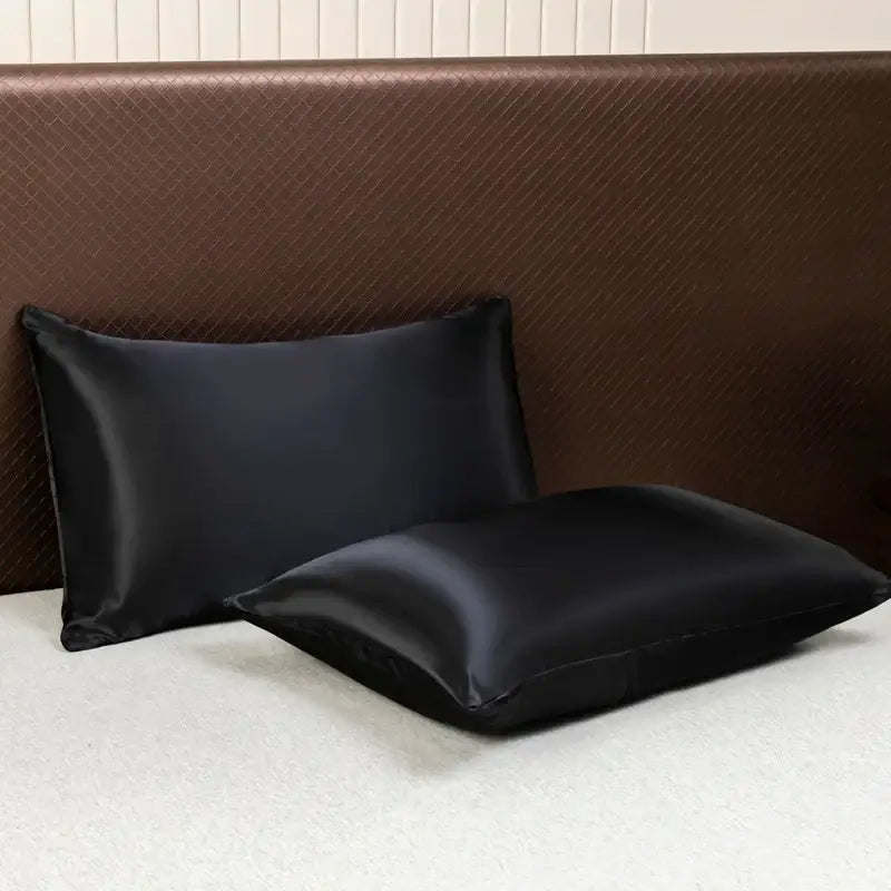 DecorBites™ Luxurious Solid Color Satin Bedding Set