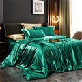 DecorBites™ Luxurious Solid Silk Bedding Set - Various Sizes