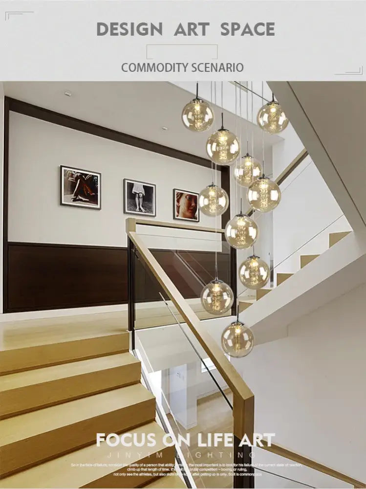 DecorBites™ Luxurious Spiral LED Chandelier for Home & Hotel