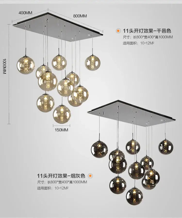 DecorBites™ Luxurious Spiral LED Chandelier for Home & Hotel